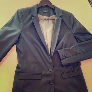 Black Vero Modo Blazer with shine finish